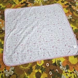 2016 Gymboree Bunny Baby Blanket | Easter Spring Floral Pink Rabbits